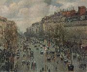 Camille Pissarro Boulevard Montmartre in Paris oil painting picture wholesale